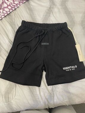 black essentials shorts